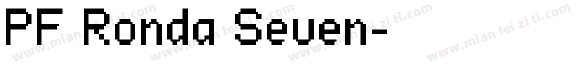 PF Ronda Seven字体转换